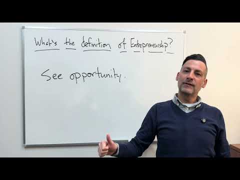 Entrepreneurship = See Opportunity → Take Action